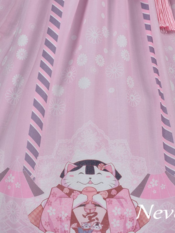 Japanese Fortune Cat Sailor Collar Cat Ear Jumperskirt Japanese Fortune Cat Sailor Collar Cat Ear Jumperskirt
