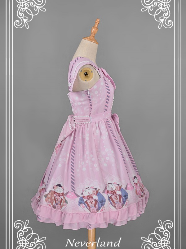 Japanese Fortune Cat Sailor Collar Cat Ear Jumperskirt Japanese Fortune Cat Sailor Collar Cat Ear Jumperskirt