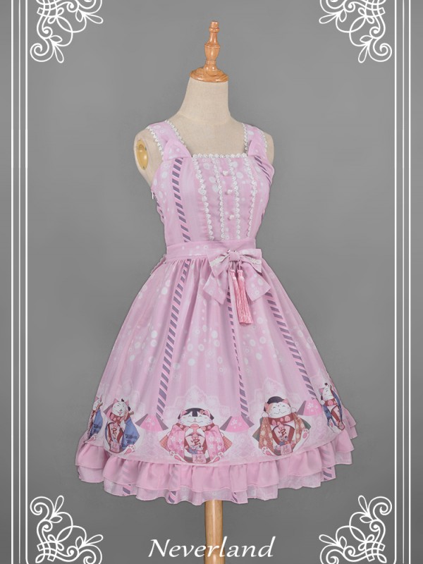 Japanese Fortune Cat Sailor Collar Cat Ear Jumperskirt Japanese Fortune Cat Sailor Collar Cat Ear Jumperskirt