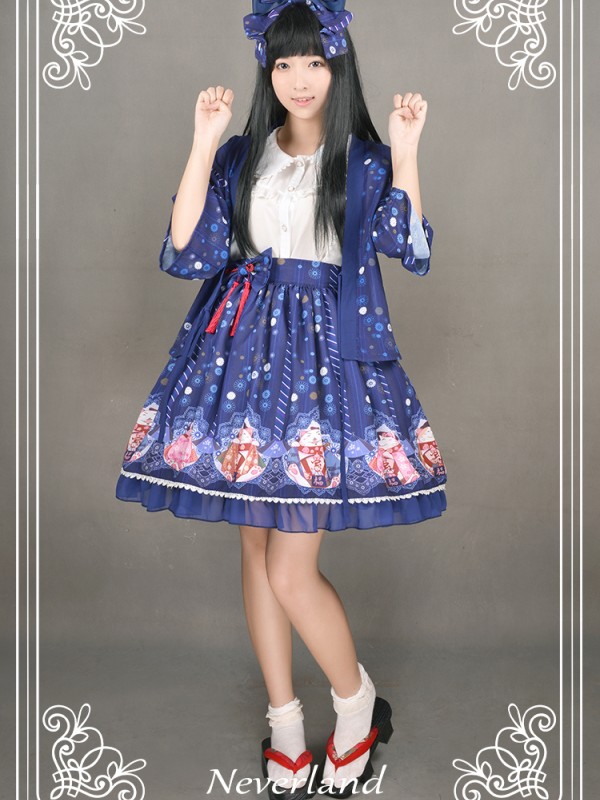 Japanese Fortune Cat Skirt