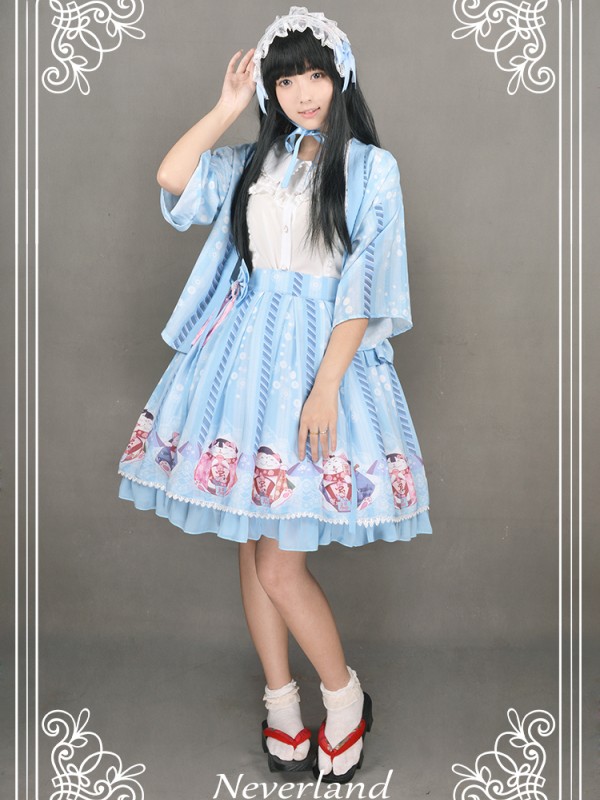 Japanese Fortune Cat Skirt