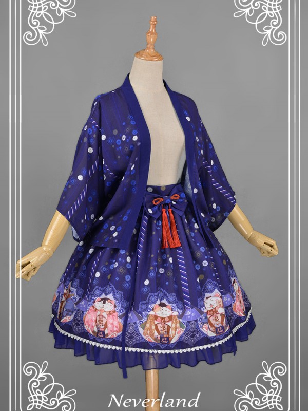Japanese Fortune Cat Skirt Japanese Fortune Cat Skirt