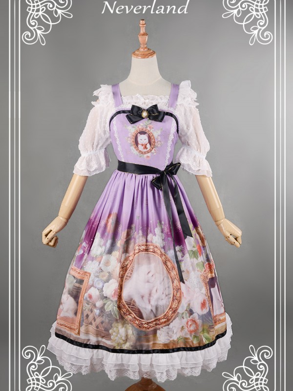 Kitty Courtyard Normal Waist Long Jumperskirt Kitty Courtyard Normal Waist Long Jumperskirt
