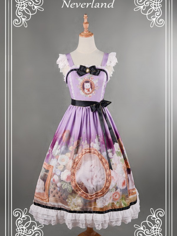 Kitty Courtyard Normal Waist Long Jumperskirt Kitty Courtyard Normal Waist Long Jumperskirt