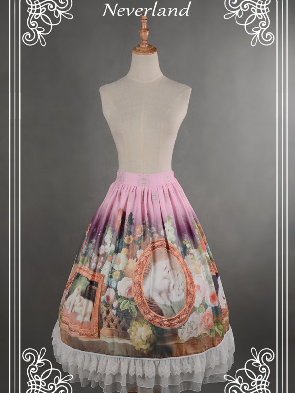 Kitty Courtyard Normal Waist Skirt