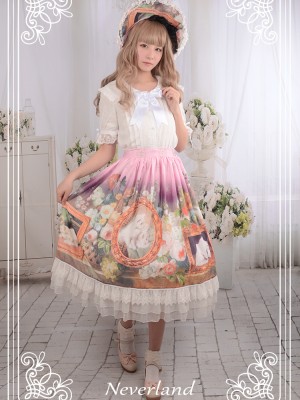 Kitty Courtyard Normal Waist Skirt