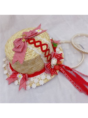 Knitting Straw Hat