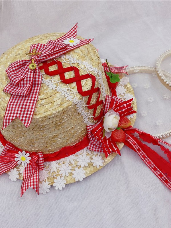 Knitting Straw Hat Knitting Straw Hat