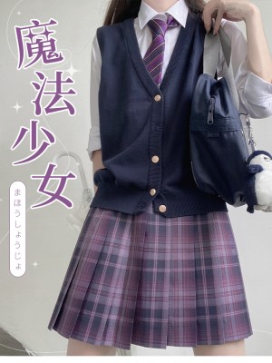 LALAJIANG JK - Magical Girl JK Uniform Plaid Skirt