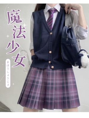 LALAJIANG JK - Magical Girl JK Uniform Plaid Skirt