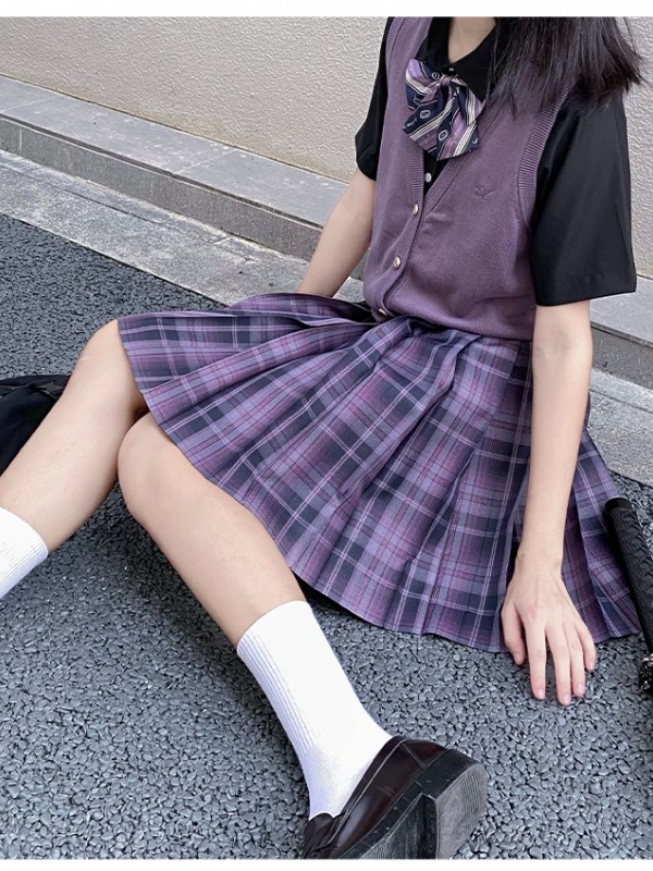 LALAJIANG JK - Magical Girl JK Uniform Plaid Skirt LALAJIANG JK - Magical Girl JK Uniform Plaid Skirt