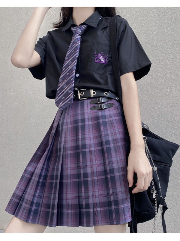 LALAJIANG JK - Magical Girl JK Uniform Plaid Skirt LALAJIANG JK - Magical Girl JK Uniform Plaid Skirt