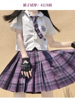LALAJIANG JK - Magical Girl JK Uniform Plaid Skirt LALAJIANG JK - Magical Girl JK Uniform Plaid Skirt