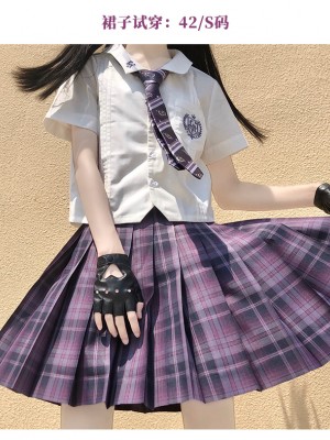 LALAJIANG JK - Magical Girl JK Uniform Plaid Skirt
