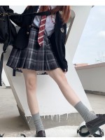 LALAJIANG JK - Starry Night Dawn JK Uniform Plaid Skirt LALAJIANG JK - Starry Night Dawn JK Uniform Plaid Skirt