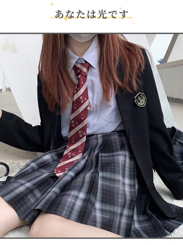 LALAJIANG JK - Starry Night Dawn JK Uniform Plaid Skirt LALAJIANG JK - Starry Night Dawn JK Uniform Plaid Skirt