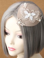 Lace Butterfly Pearl Lady Mini Top Hat Lace Butterfly Pearl Lady Mini Top Hat