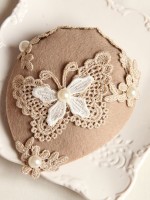 Lace Butterfly Pearl Lady Mini Top Hat Lace Butterfly Pearl Lady Mini Top Hat