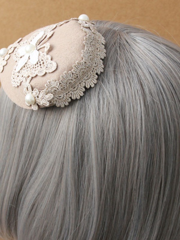 Lace Butterfly Pearl Lady Mini Top Hat Lace Butterfly Pearl Lady Mini Top Hat