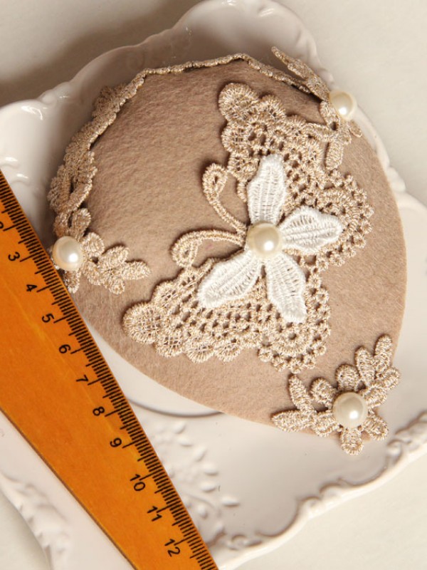 Lace Butterfly Pearl Lady Mini Top Hat Lace Butterfly Pearl Lady Mini Top Hat