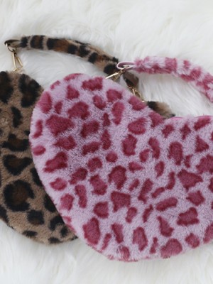 Leopard-print Envelope&Heat-shaped Bag