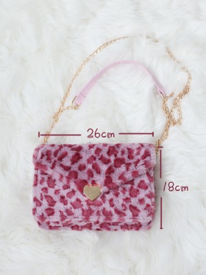 Leopard-print Envelope&Heat-shaped Bag