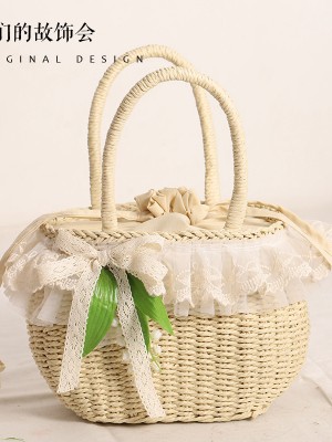 Lily of the Valley Lolita Wicker Bag