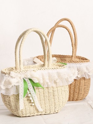 Lily of the Valley Lolita Wicker Bag