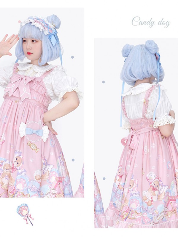 Line Ball Cat - Candy Dog Jumperskirt Line Ball Cat - Candy Dog Jumperskirt