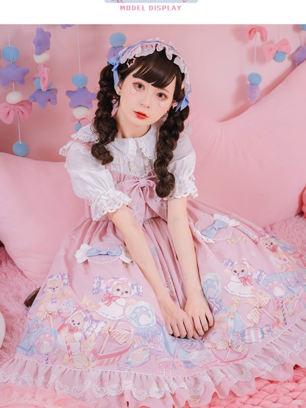 Line Ball Cat - Candy Dog Jumperskirt Line Ball Cat - Candy Dog Jumperskirt