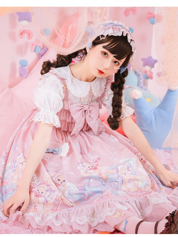 Line Ball Cat - Candy Dog Jumperskirt Line Ball Cat - Candy Dog Jumperskirt
