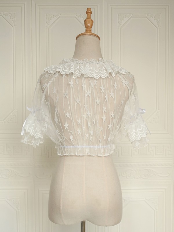 Little Star Lace Short Sleeve Blouse Little Star Lace Short Sleeve Blouse
