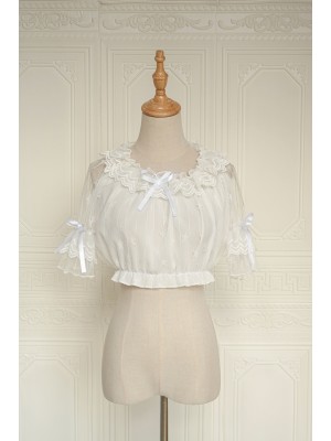 Little Star Lace Short Sleeve Blouse