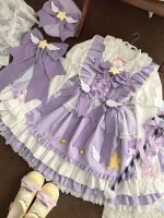 [Little Star Wing] ~ Sweet Lolita jumperskirt~summer~purple