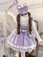 [Little Star Wing] ~ Sweet Lolita jumperskirt~summer~purple