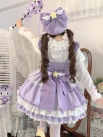 [Little Star Wing] ~ Sweet Lolita jumperskirt~summer~purple
