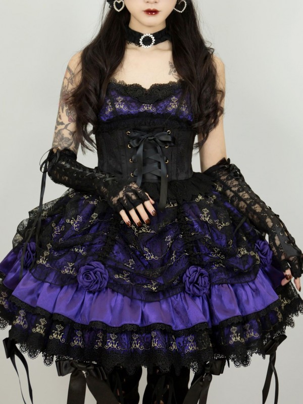 Lolita Black Sweet Gothic Devil Black Red Lolita Black Sweet Gothic Devil Black Red