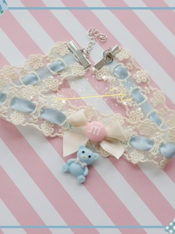 Lolita Bowknot Lace Choker