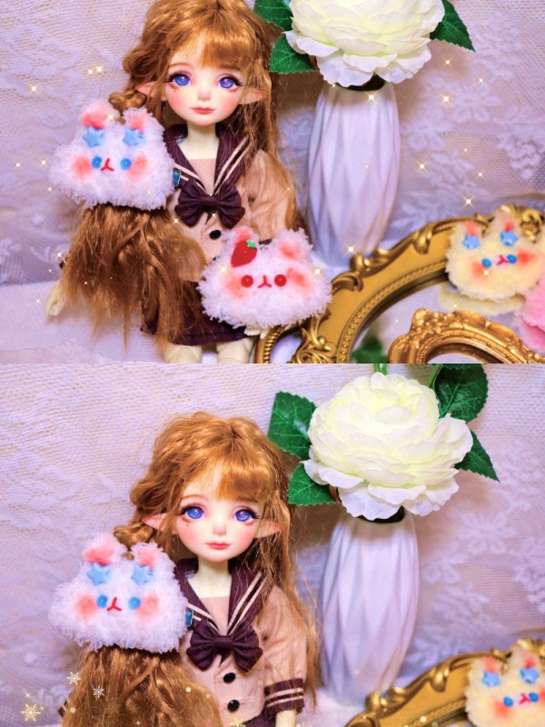 Cute Plush Bunny Lolita Hairpin