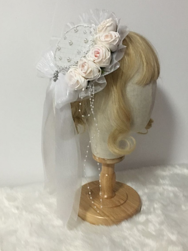 Flowers Elegant Lolita Mini Top Hat Flowers Elegant Lolita Mini Top Hat