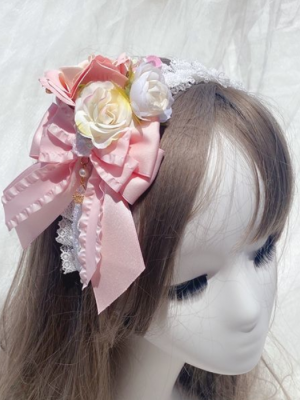 Lovely Floral Lace Bowknot KC