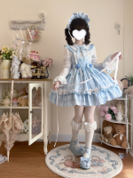 Sweet Cute Blue Lolita Dress JSK Suspender Dress Sweet Cute Blue Lolita Dress JSK Suspender Dress