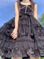 Sweet Gothic Princess Lolita JSK Suspender Skirt Sweet Gothic Princess Lolita JSK Suspender Skirt
