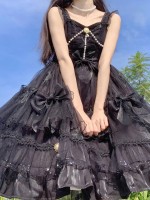 Sweet Gothic Princess Lolita JSK Suspender Skirt Sweet Gothic Princess Lolita JSK Suspender Skirt