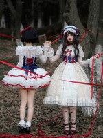 Sweet And Cute Lolita Dress Contrasting colors JSK Suspender Dress Sweet And Cute Lolita Dress Contrasting colors JSK Suspender Dress