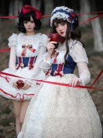 Sweet And Cute Lolita Dress Contrasting colors JSK Suspender Dress Sweet And Cute Lolita Dress Contrasting colors JSK Suspender Dress