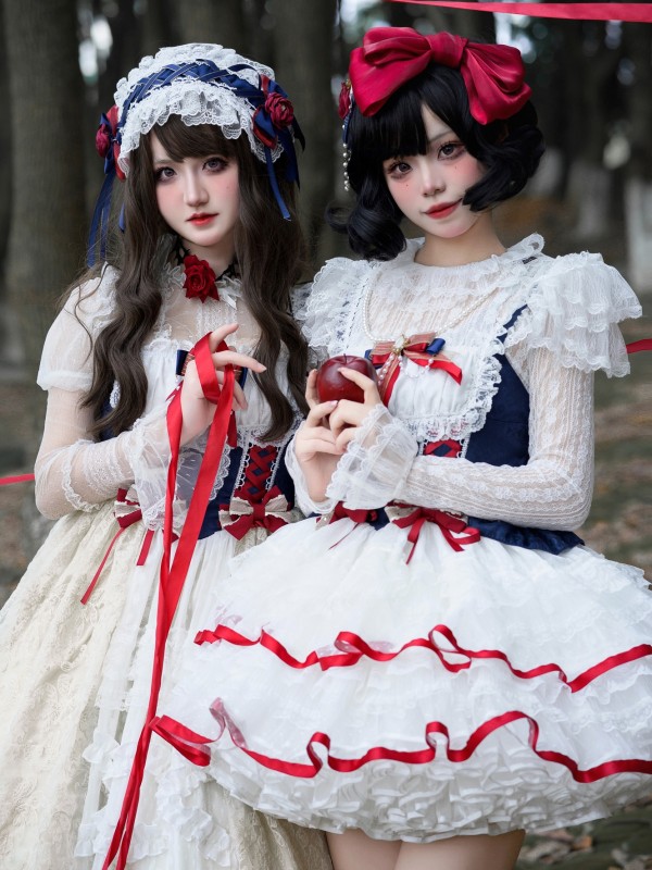 Sweet And Cute Lolita Dress JSK Suspender Short Dress Sweet And Cute Lolita Dress JSK Suspender Short Dress