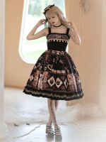 Sweet Retro Print JSK Suspender Dress Sweet Retro Print JSK Suspender Dress