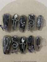 Dark Style Ink-splashed Wearable Nail Art Dark Style Ink-splashed Wearable Nail Art