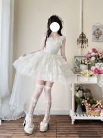 Lolita Ballet Style Bride JSK Suspender Dress Lolita Ballet Style Bride JSK Suspender Dress